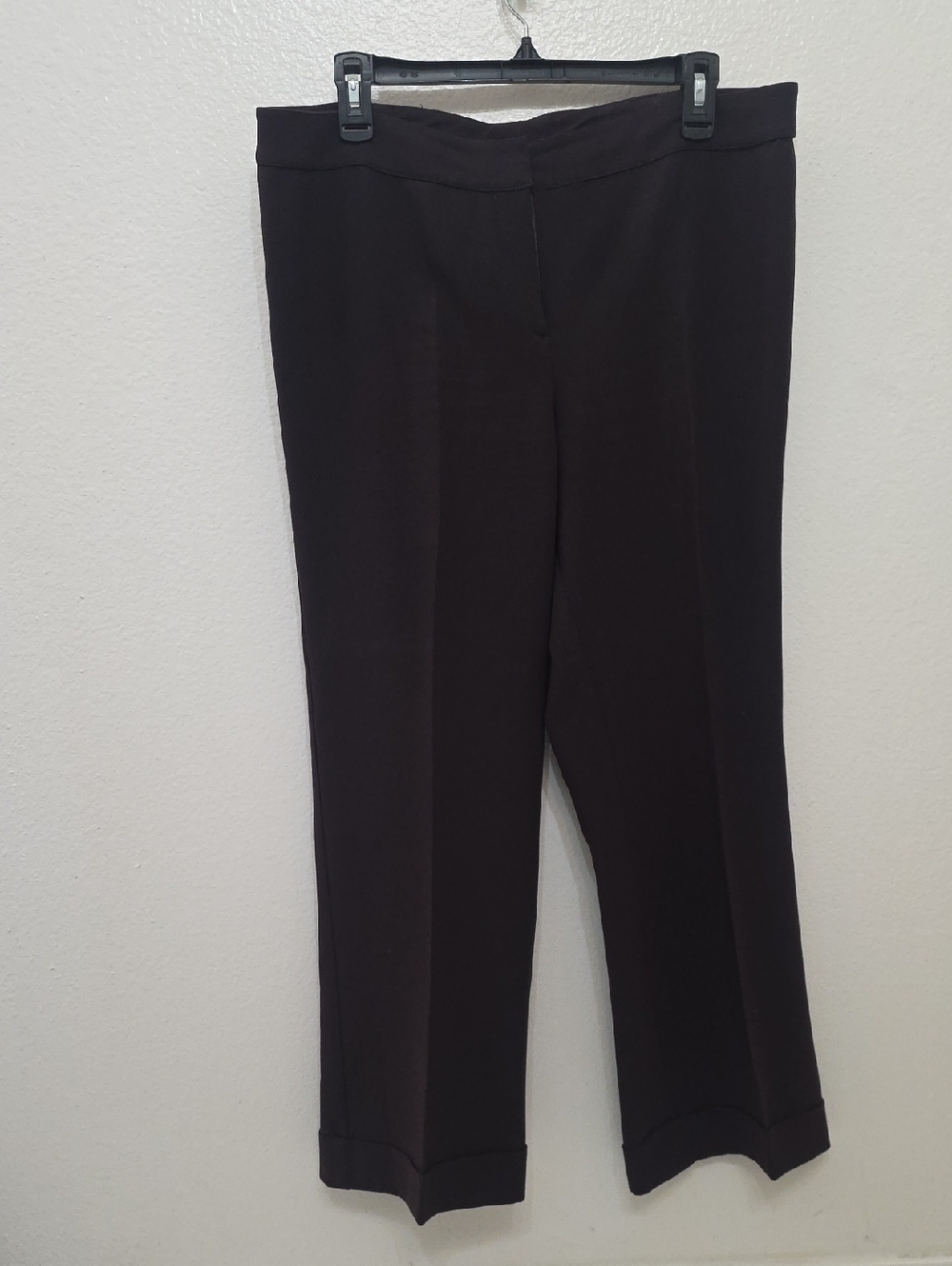 St. John Straight Leg Black Dress Pants